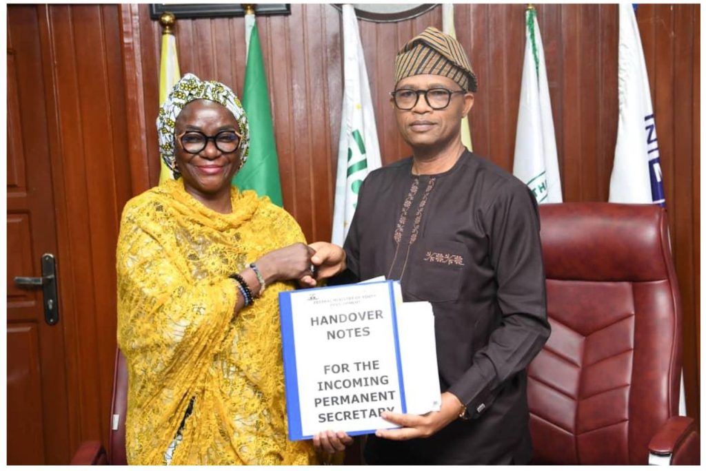 The incoming Permanent Secretary, Federal Ministry of Youth